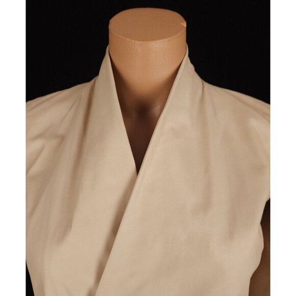 Rick Owens Calf Leather Blazer Jacket Size 40 US 6 Slim Womens Beige $2160 - Picture 2 of 12